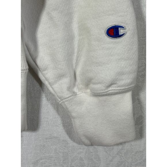 VTG Purdue University Champion Reverse Weave Sweatshirt Med White Boilermakers - Picture 3 of 9